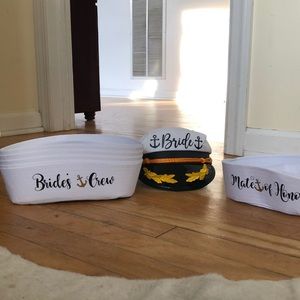 Never used! Nautical Bachelorette hat set!